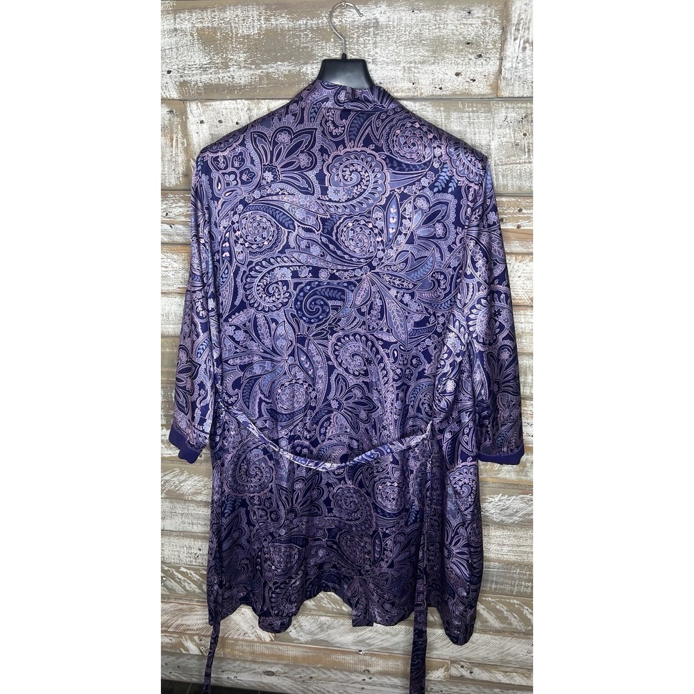 Liz Claiborne womens 100% polyester floral robe 1X - Picture 2 of 3